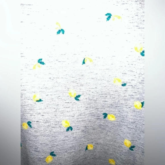 Craft & Barrow the classic tee sz 3x grey with lemon graphic design detail - Picture 2 of 4